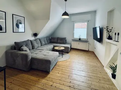 Ein Sitzbereich in der Unterkunft Altstadt Apartment Deluxe 3