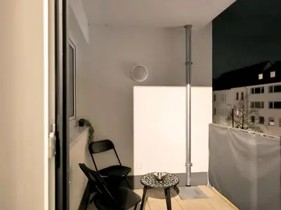 Grundriss der Unterkunft Modernes City-Appartement mit separatem Schlafzimmer