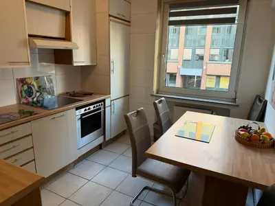 Küche/Küchenzeile in der Unterkunft City Adler Apartment