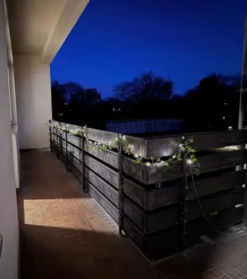 Ein Balkon oder eine Terrasse in der Unterkunft H&H Duisburg