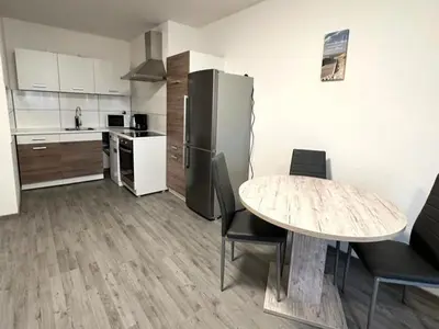 Küche/Küchenzeile in der Unterkunft Voll ausgestattetes Apartment in Marl