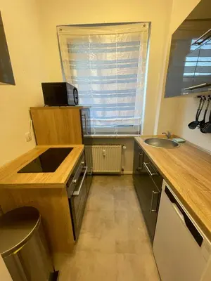 Küche/Küchenzeile in der Unterkunft Oberhausen Apartment