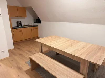 Küche/Küchenzeile in der Unterkunft Workhome A2 zu 6