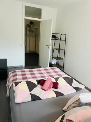 Ein Bett oder Betten in einem Zimmer der Unterkunft Loft im Revier