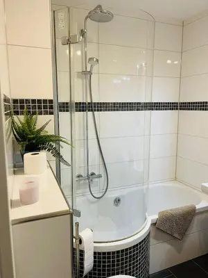 Ein Badezimmer in der Unterkunft Loft im Revier