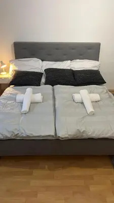 Ein Bett oder Betten in einem Zimmer der Unterkunft Kenny's place