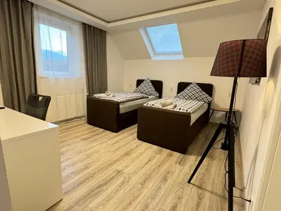 Ein Bett oder Betten in einem Zimmer der Unterkunft New Apartments - Free Parking - WiFi - Kitchen