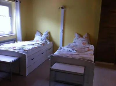 Ein Bett oder Betten in einem Zimmer der Unterkunft Modernes Studio Apartment im Düsseldorfer Norden