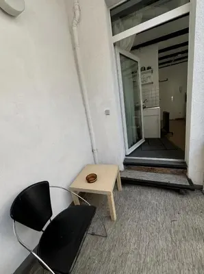 Ein Sitzbereich in der Unterkunft Cozy Studio Apartment in Düsseldorf Altstadt