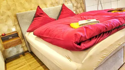 Ein Bett oder Betten in einem Zimmer der Unterkunft AMORE 69 bei Greta