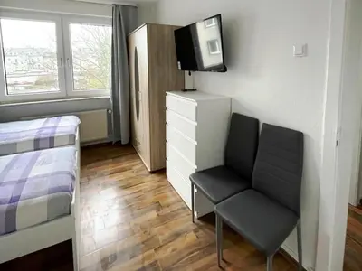 Ein Bett oder Betten in einem Zimmer der Unterkunft Apartment in Bochum