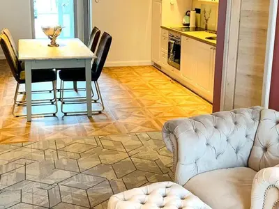 Küche/Küchenzeile in der Unterkunft Apartment Wohnung 3 im EG by Interhome