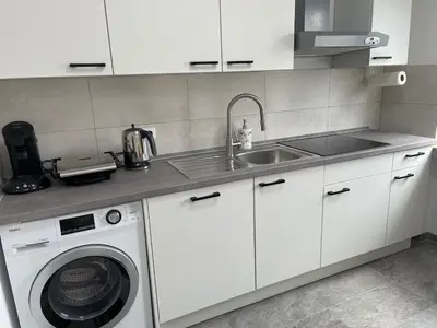 Küche/Küchenzeile in der Unterkunft 3-Zimmer Wohnung - 4 OG