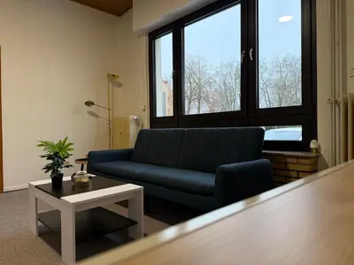 Ein Sitzbereich in der Unterkunft Bettina City Flat - Ground Floor