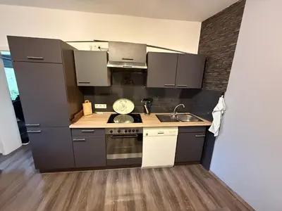 Küche/Küchenzeile in der Unterkunft Monteur und Ferienhaus Herne Zentrum WLAN, Küche und Parkplatz
