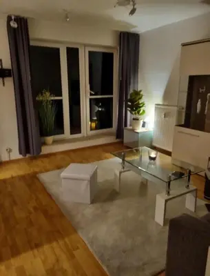 Ein Sitzbereich in der Unterkunft Komfortable Ferienwohnung Auf dem Höchsten in Dortmund Süd