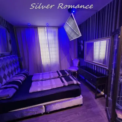 Ein Bett oder Betten in einem Zimmer der Unterkunft Romantikapartment Silver Romance