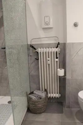 Ein Badezimmer in der Unterkunft Kernsanierte moderne helle Wohlfühloase