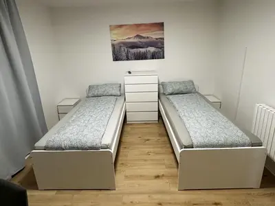 Ein Bett oder Betten in einem Zimmer der Unterkunft Apartment in Bergkamen