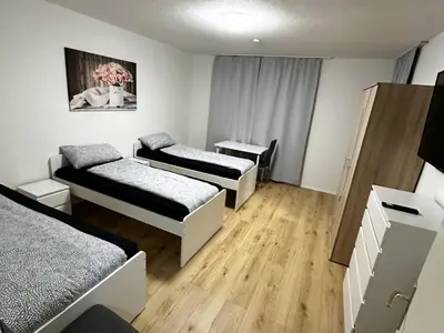 Ein Bett oder Betten in einem Zimmer der Unterkunft Apartment in Bergkamen