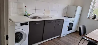 Küche/Küchenzeile in der Unterkunft Ganze Wohnung in Wülfrath mit Balkon 4 Gäste