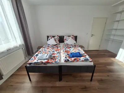 Ein Bett oder Betten in einem Zimmer der Unterkunft Modernes 3-Zimmer-Apartment mit Top-Anbindung in Wuppertal