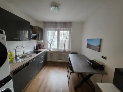 Küche/Küchenzeile in der Unterkunft Einzelzimmer für bis zu 2 Personen - 3 OG