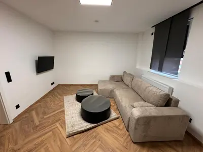 Ein Sitzbereich in der Unterkunft Apartment Zentral Dortmund