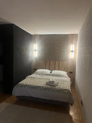 Ein Bett oder Betten in einem Zimmer der Unterkunft New apartment next to Messe Essen