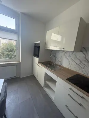 Küche/Küchenzeile in der Unterkunft Deluxe Apartment Essen Frohnhausen 1