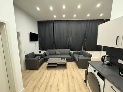 Küche/Küchenzeile in der Unterkunft Central apartment in Essen city center