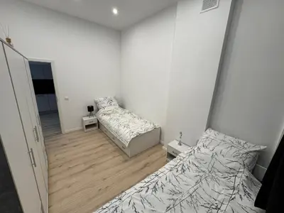Ein Bett oder Betten in einem Zimmer der Unterkunft Central apartment in Essen city center