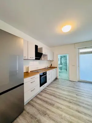 Küche/Küchenzeile in der Unterkunft Helle Erdgeschosswohnung in Hamm für bis zu 4 Personen