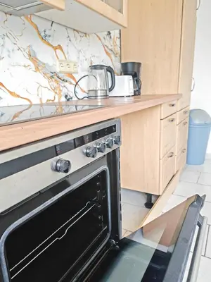 Küche/Küchenzeile in der Unterkunft Monteur Wohnung Gelsenkirchen mit guter Anbindung