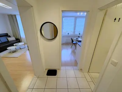 Grundriss der Unterkunft Dein Apartment mit Queensize Bett im Erdgeschoss