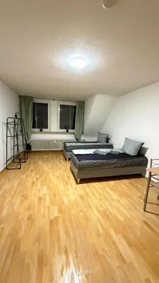 Ein Sitzbereich in der Unterkunft Monteurwohnung 3 Ferienwohnung Business Appartement Velbert 6 Personen