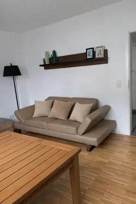 Ein Sitzbereich in der Unterkunft 2 Zimmer Wohnung