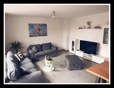 Ein Sitzbereich in der Unterkunft Apartment Malotta