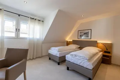 Ein Bett oder Betten in einem Zimmer der Unterkunft 3-2-1meins Schloss Burg