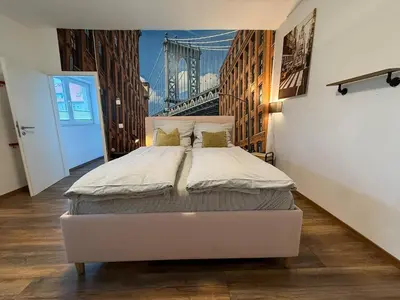 Ein Bett oder Betten in einem Zimmer der Unterkunft House Regatta