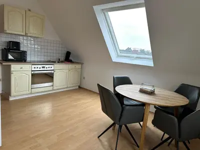 Küche/Küchenzeile in der Unterkunft Voll möbliertes Apartment mit wohlfühl Atmosphäre
