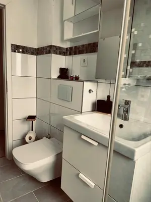Ein Badezimmer in der Unterkunft Wohnung gemütlich, ruhig ideal für Familien