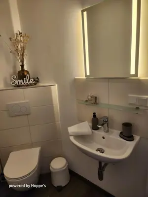 Ein Badezimmer in der Unterkunft Hotel Hoppe