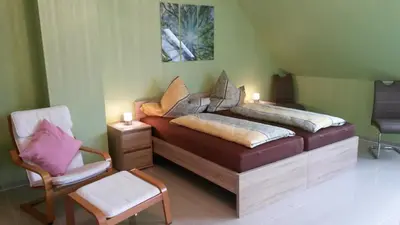 Ein Bett oder Betten in einem Zimmer der Unterkunft Appartements DW16~17~19 in Dortmund