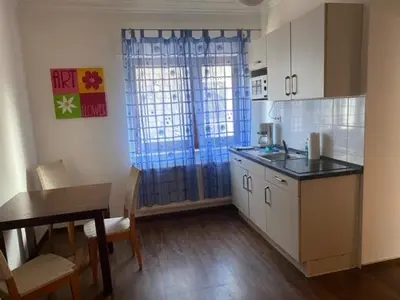 Küche/Küchenzeile in der Unterkunft Ferienwohnung Laux