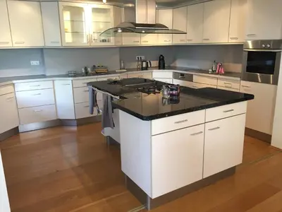Küche/Küchenzeile in der Unterkunft 4-Zimmer Apartment auf Resthof