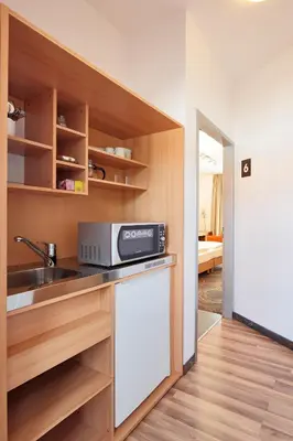 Küche/Küchenzeile in der Unterkunft Petul Apart Hotel Residenz