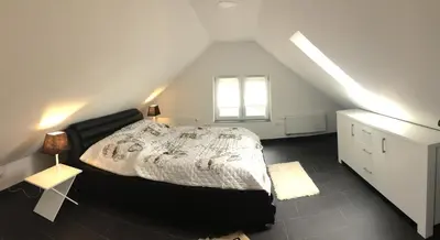 Ein Bett oder Betten in einem Zimmer der Unterkunft Haus Kummer