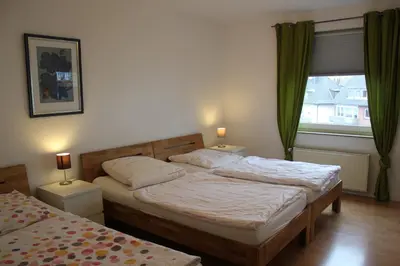 Ein Bett oder Betten in einem Zimmer der Unterkunft Dorstener Ferienwohnung