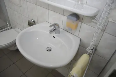Ein Badezimmer in der Unterkunft Hotel Eichenhof